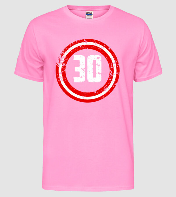 Birthday captain 30 Years old model roz neon pe tricou