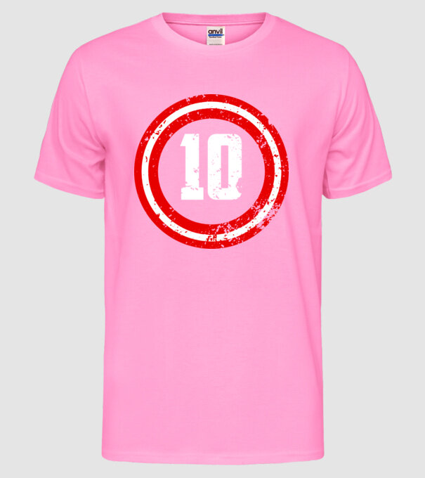Birthday captain 10 Years old model roz neon pe tricou