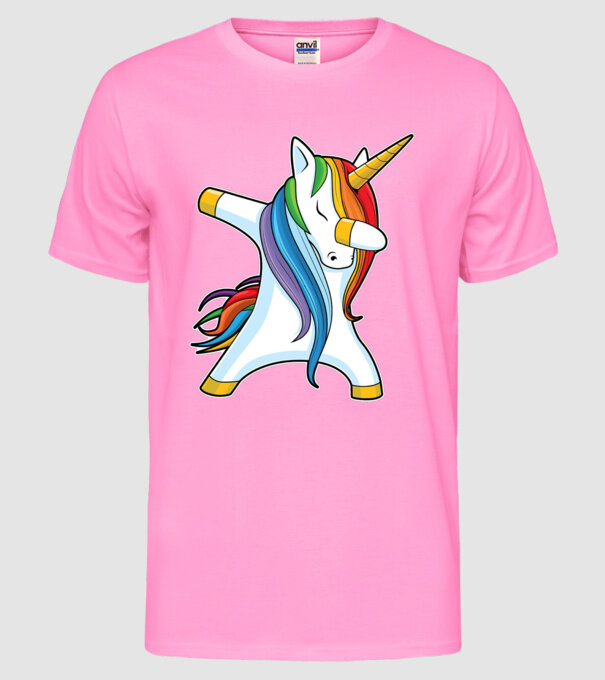 DAB Unicorn 2 model roz neon pe tricou