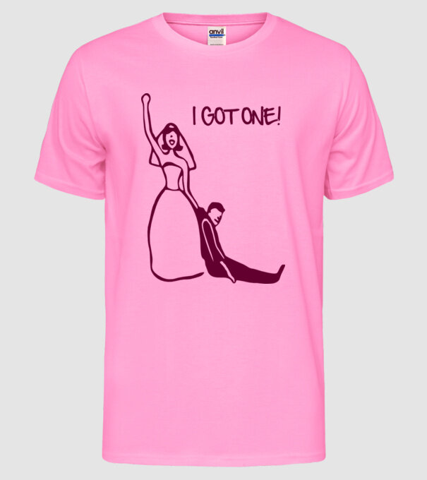 i got one model roz neon pe tricou