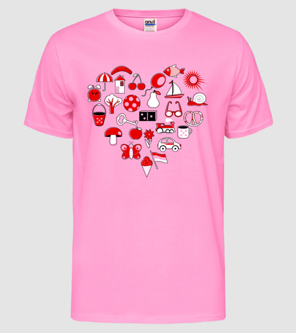simboluri.ai model roz neon pe tricou