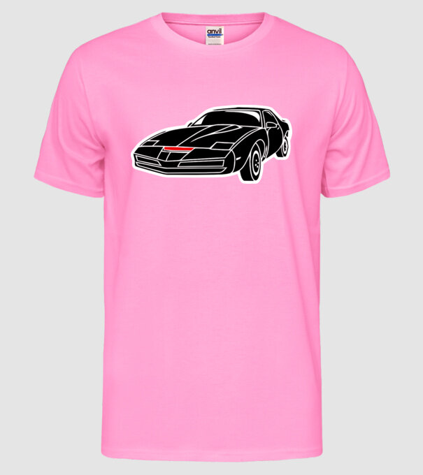 Kitt 3C.eps model roz neon pe tricou