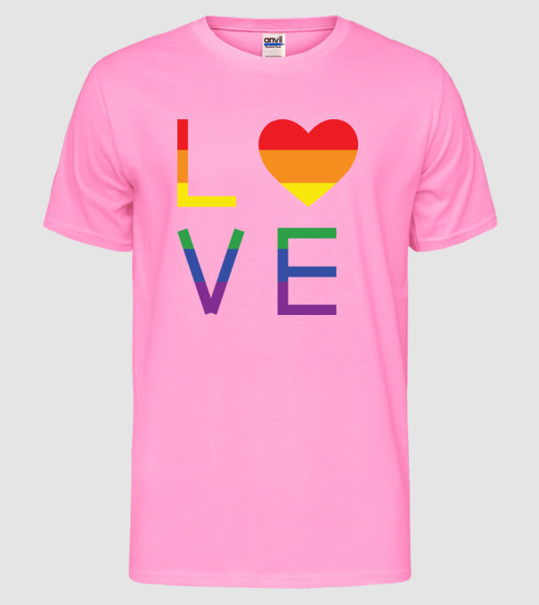 love lgbtq model roz neon pe tricou