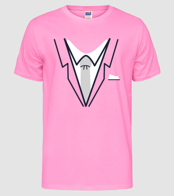 Costum 1 model roz neon pe tricou