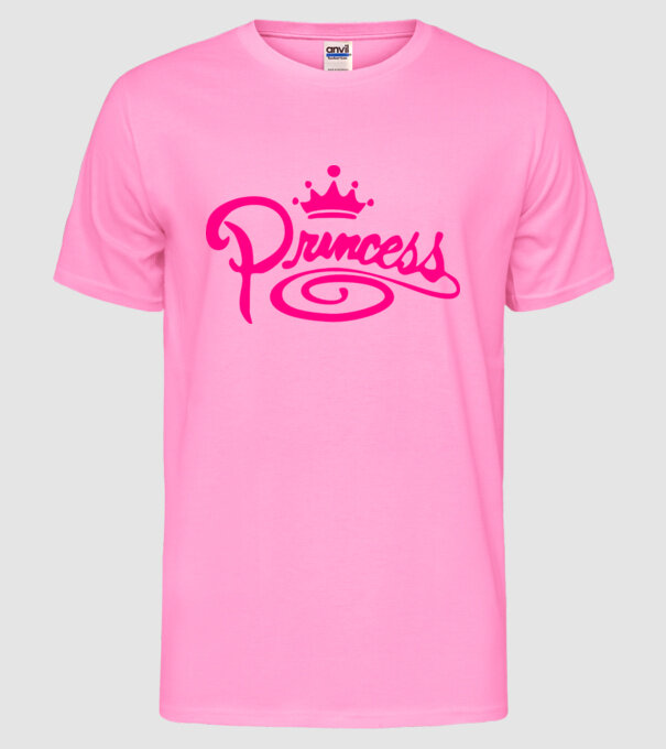 Princess model roz neon pe tricou