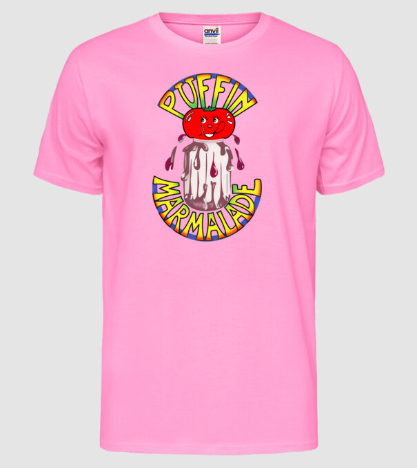 Gem puffin model roz neon pe tricou