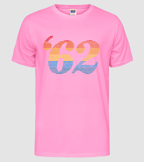 Retro Birthday 1962 model roz neon pe tricou