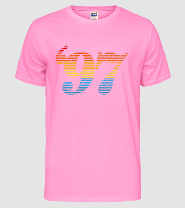 Retro Birthday 1997 model roz neon pe tricou