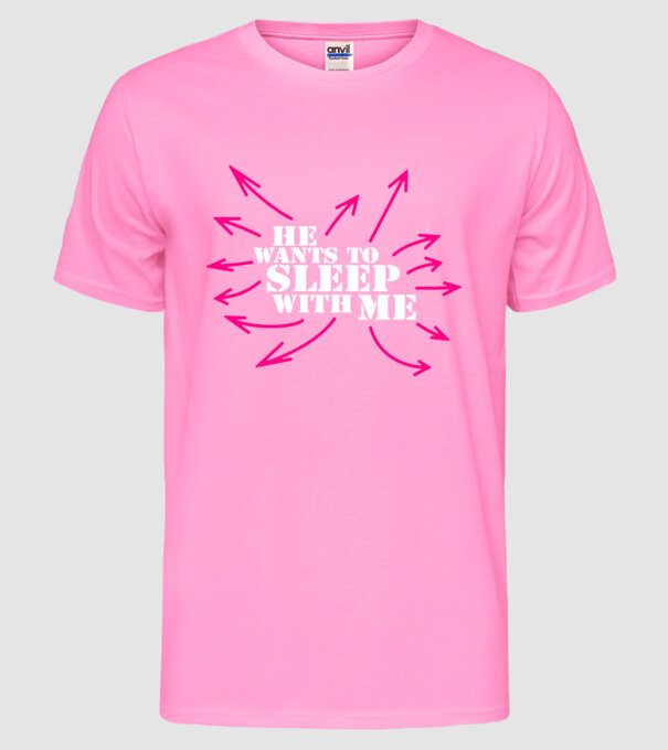 sleep with me model roz neon pe tricou