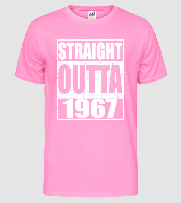 Straight Outta - 1977 model roz neon pe tricou