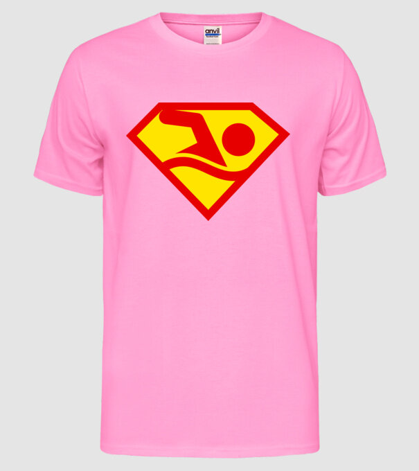 Supersportiv ÎNOTĂTOR model roz neon pe tricou