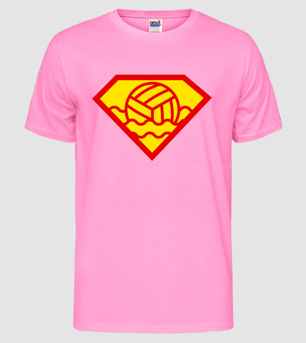 Supersportiv JUCĂTOR DE POLO PE APĂ model roz neon pe tricou