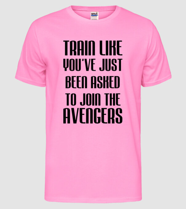 Train like youve just been asked model roz neon pe tricou