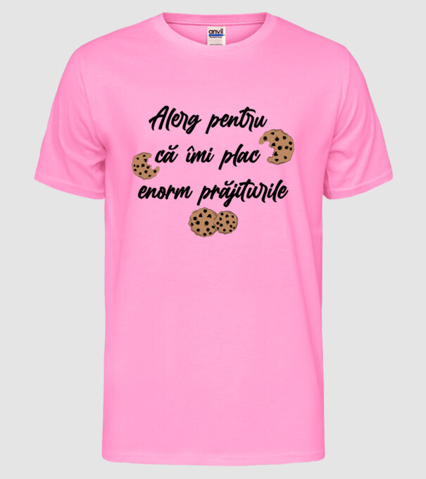 Alerg pentru că îmi plac enorm prăjiturile model roz neon pe tricou