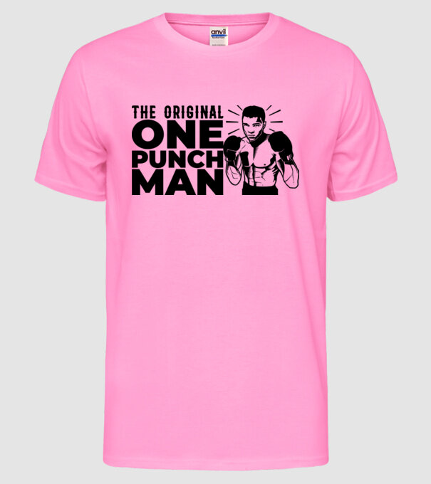 Ali the original one punch man model roz neon pe tricou