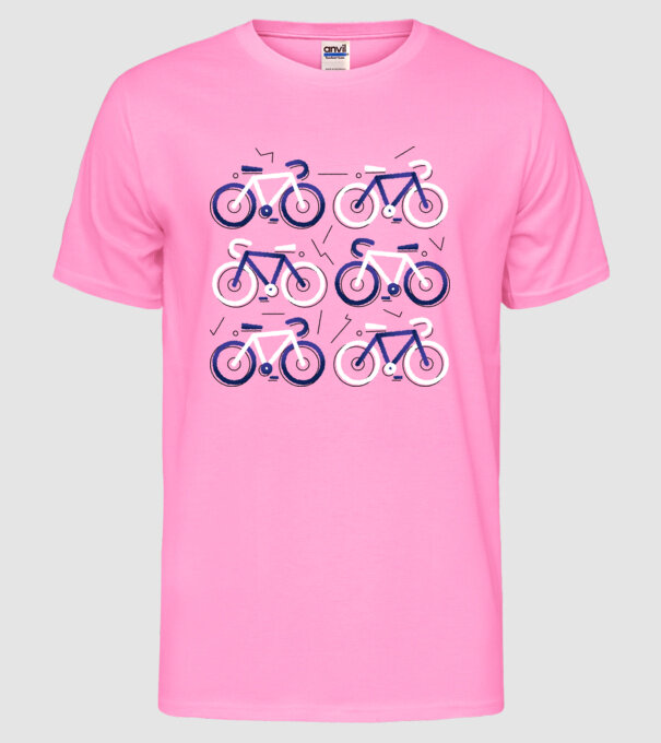 Bikes model roz neon pe tricou