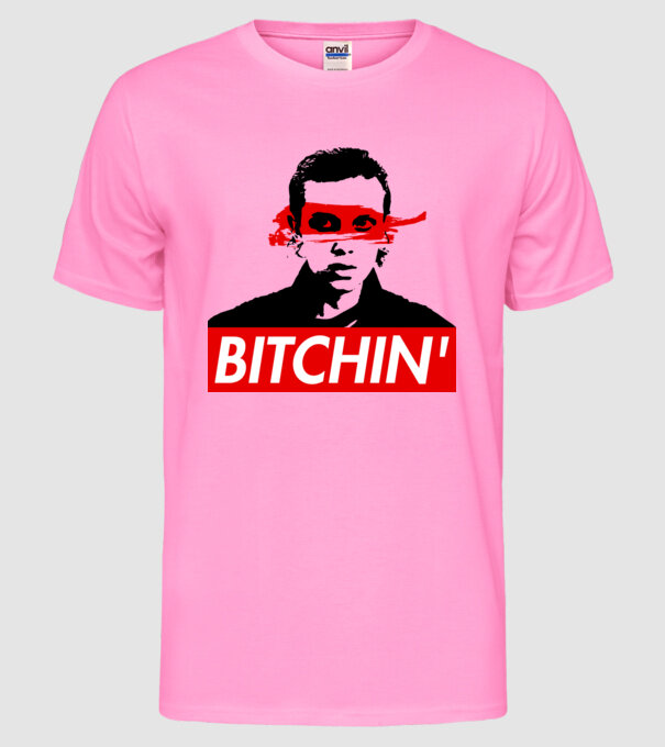 bitchin eleven model roz neon pe tricou