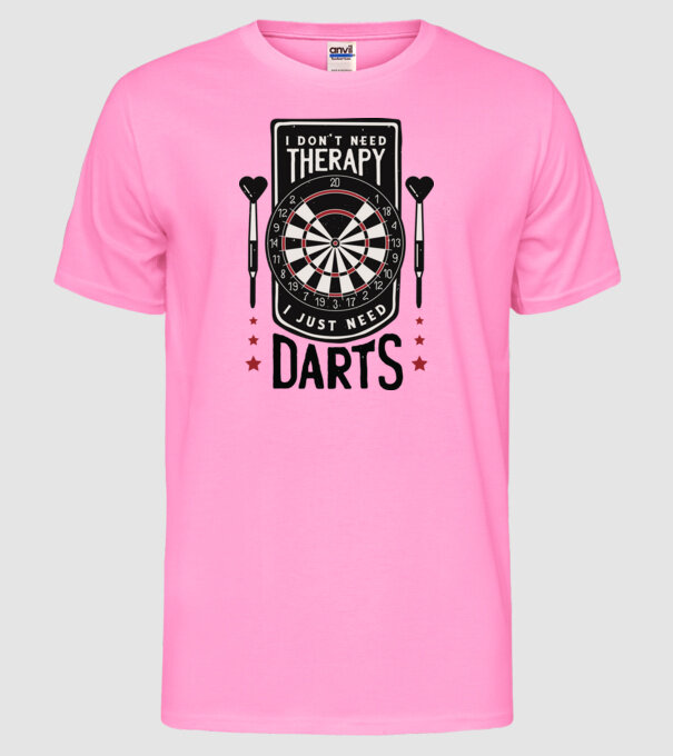Darts Therapy model roz neon pe tricou