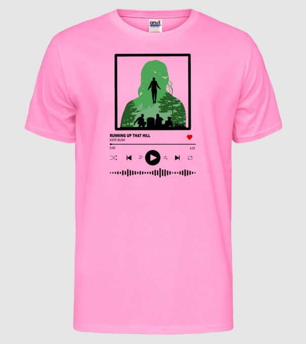 maxs favourite song stranger things model roz neon pe tricou