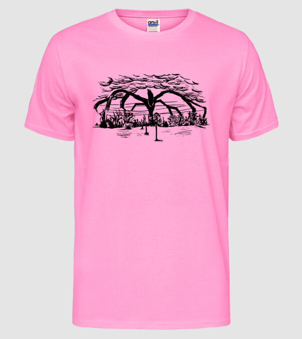 mind flayer drawing stranger things model roz neon pe tricou