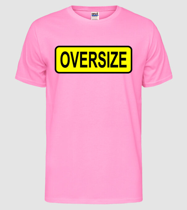 Oversize model roz neon pe tricou