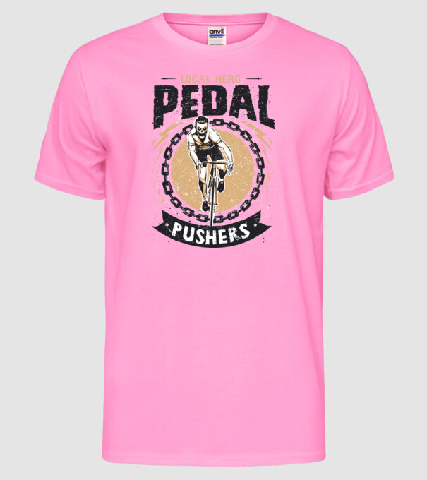 Pedal Pushers model roz neon pe tricou