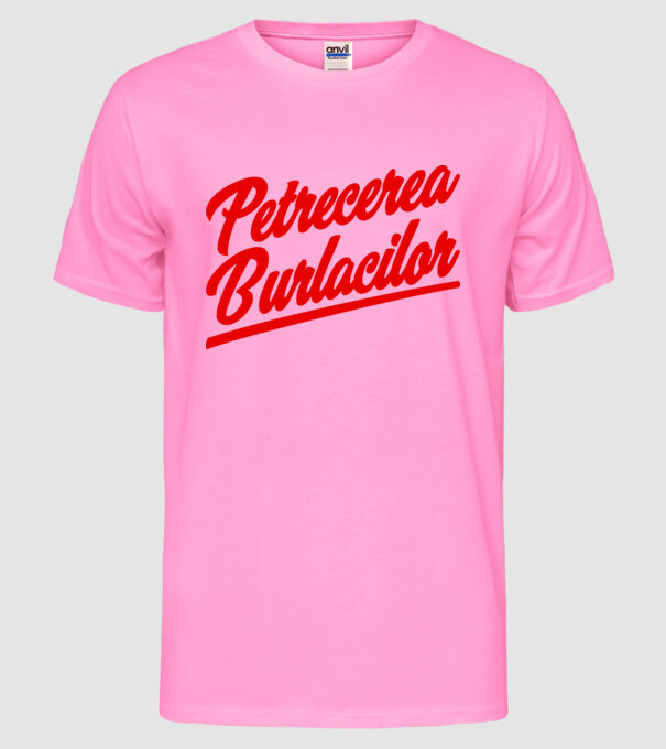 petrecerea burlăcițelor model roz neon pe tricou