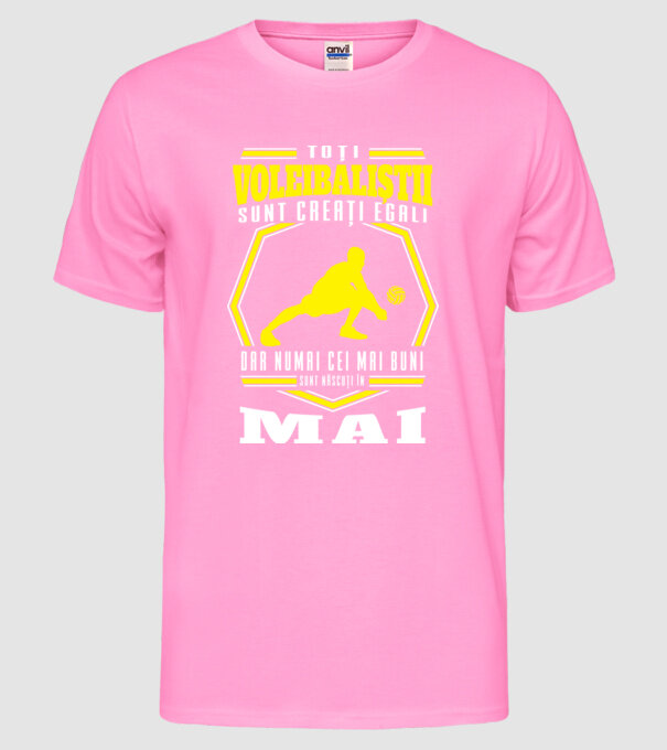 Toți voleibaliștii sunt creați egali, dar numai cei mai buni sunt născuți în mai model roz neon pe tricou
