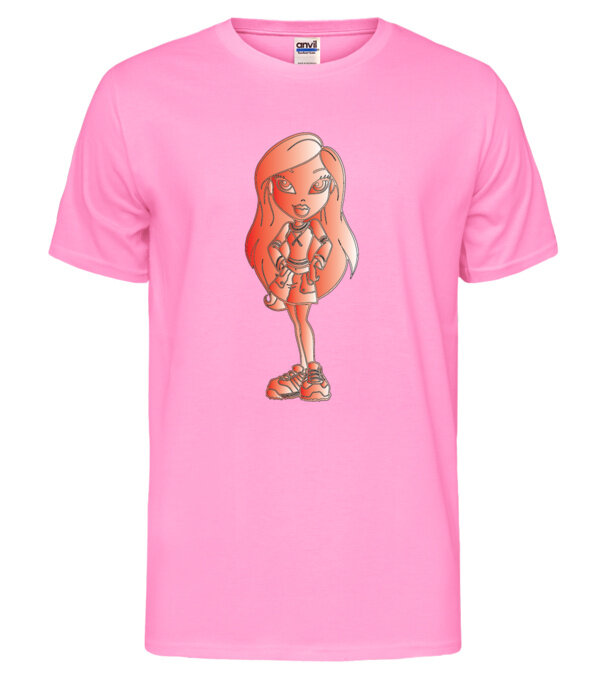  model  pe tricou