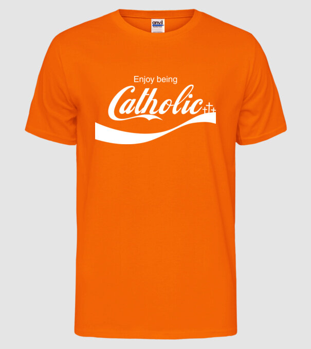 ChatoliCoke model portocaliu neon pe tricou