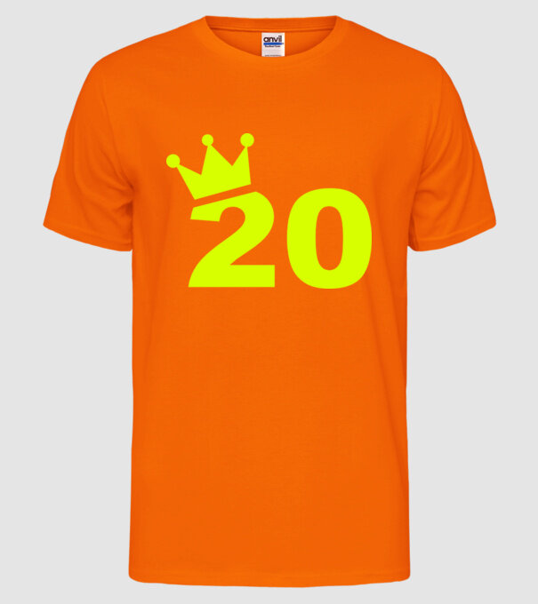 Dog Year - 20 model portocaliu neon pe tricou