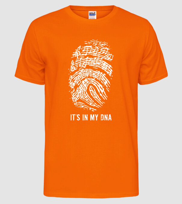Its in my DNA model portocaliu neon pe tricou