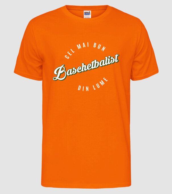 Cel mai bun Baschetbalist din lume model portocaliu neon pe tricou