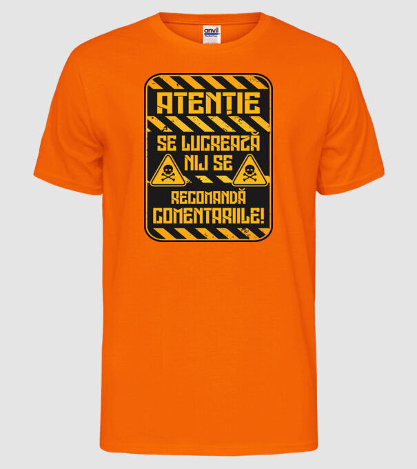 Nu se recomandă comentariile D9233657 model portocaliu neon pe tricou