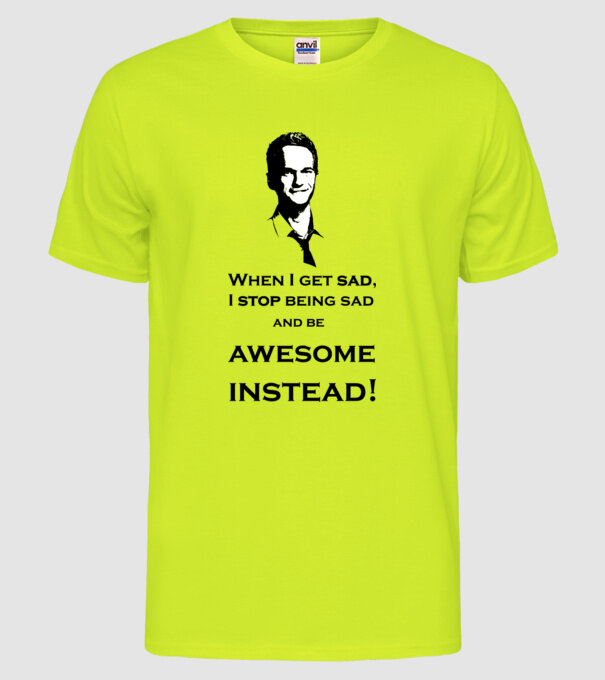 model galben neon pe tricou