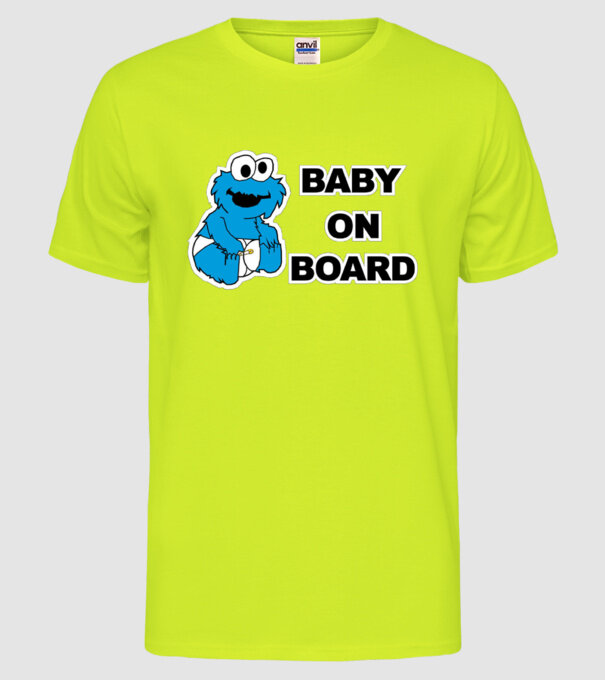 Baby Monster model galben neon pe tricou