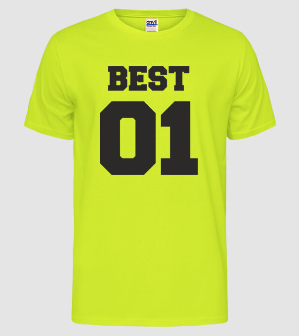 Best 01 model galben neon pe tricou