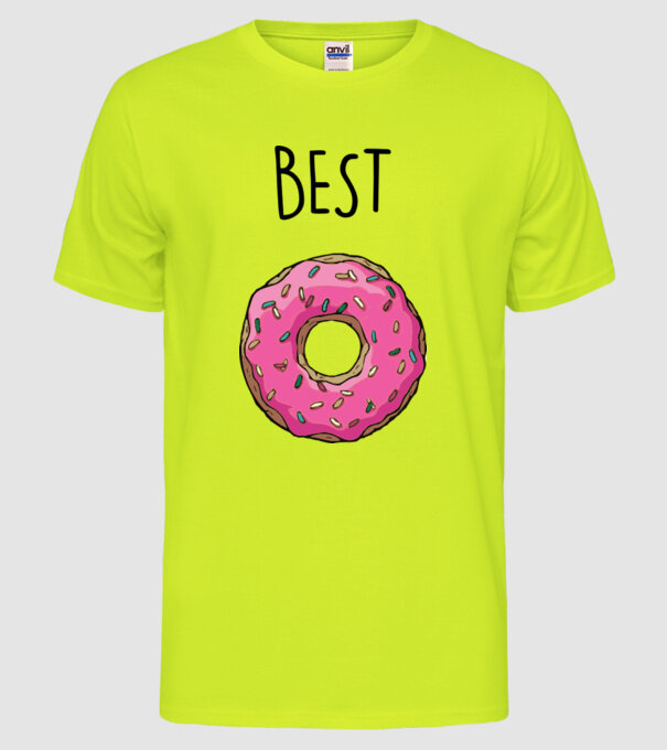 Best friends model galben neon pe tricou