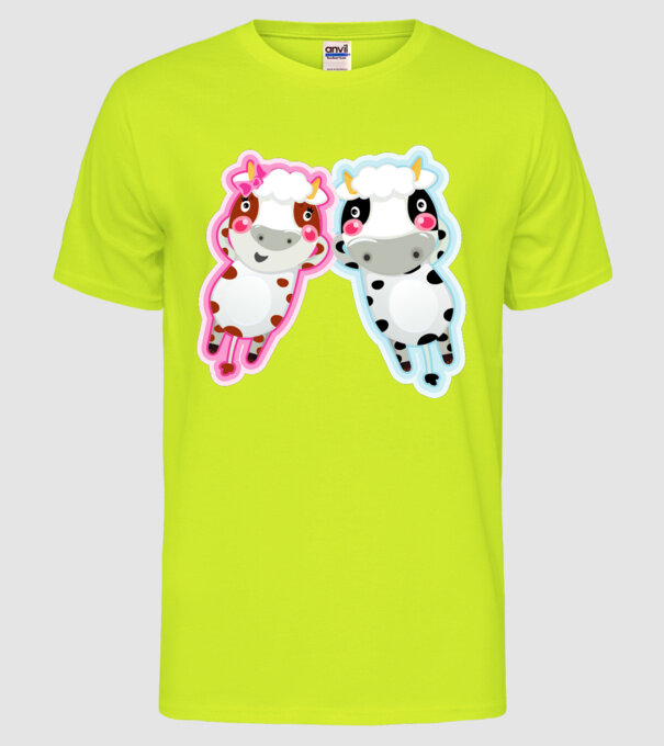 Bar viței model galben neon pe tricou
