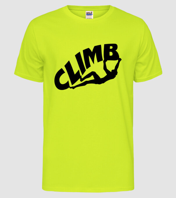 climb model galben neon pe tricou