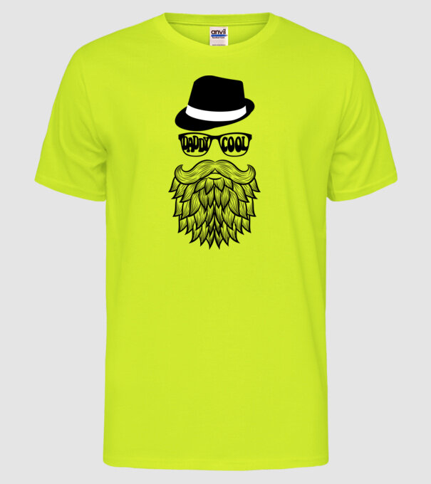 Daddy Cool model galben neon pe tricou