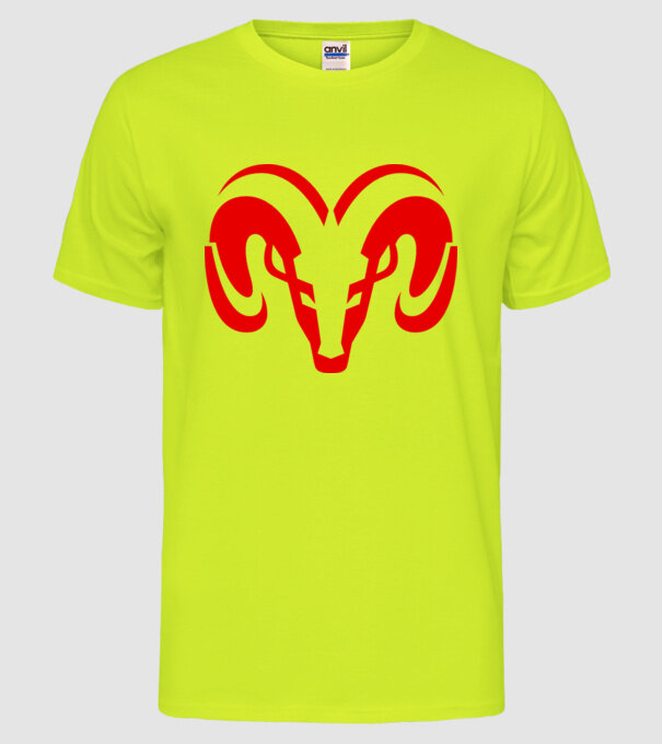 Dodge 1 model galben neon pe tricou