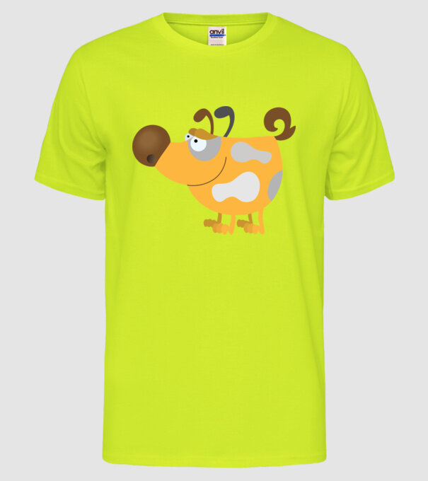 model galben neon pe tricou