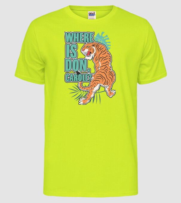 DonCarole model galben neon pe tricou
