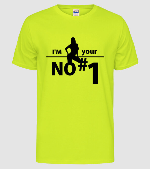 Prima model galben neon pe tricou