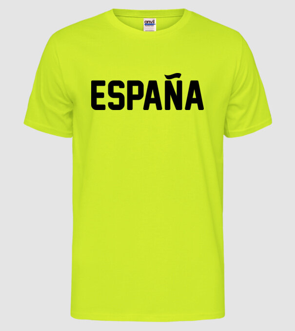 Espana model galben neon pe tricou