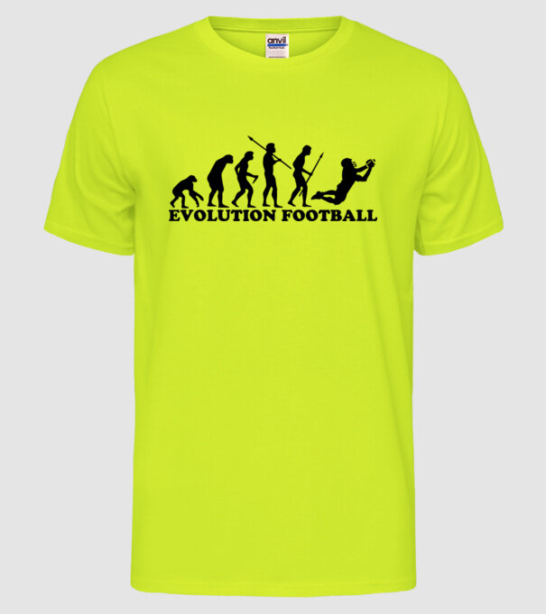 Evolution of football model galben neon pe tricou