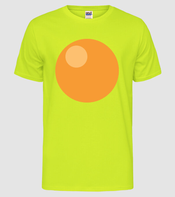 Ouă carnaval model galben neon pe tricou