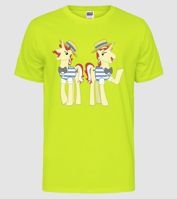 Flim Flam Brothers model galben neon pe tricou