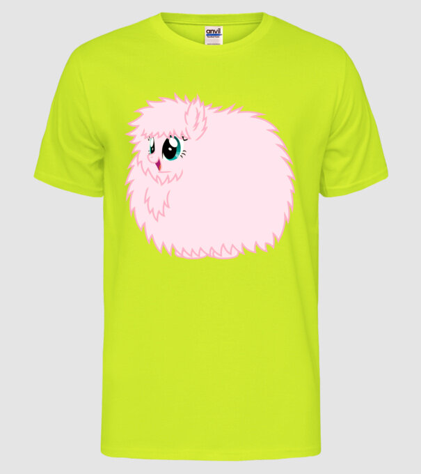 Fluffle Puff model galben neon pe tricou